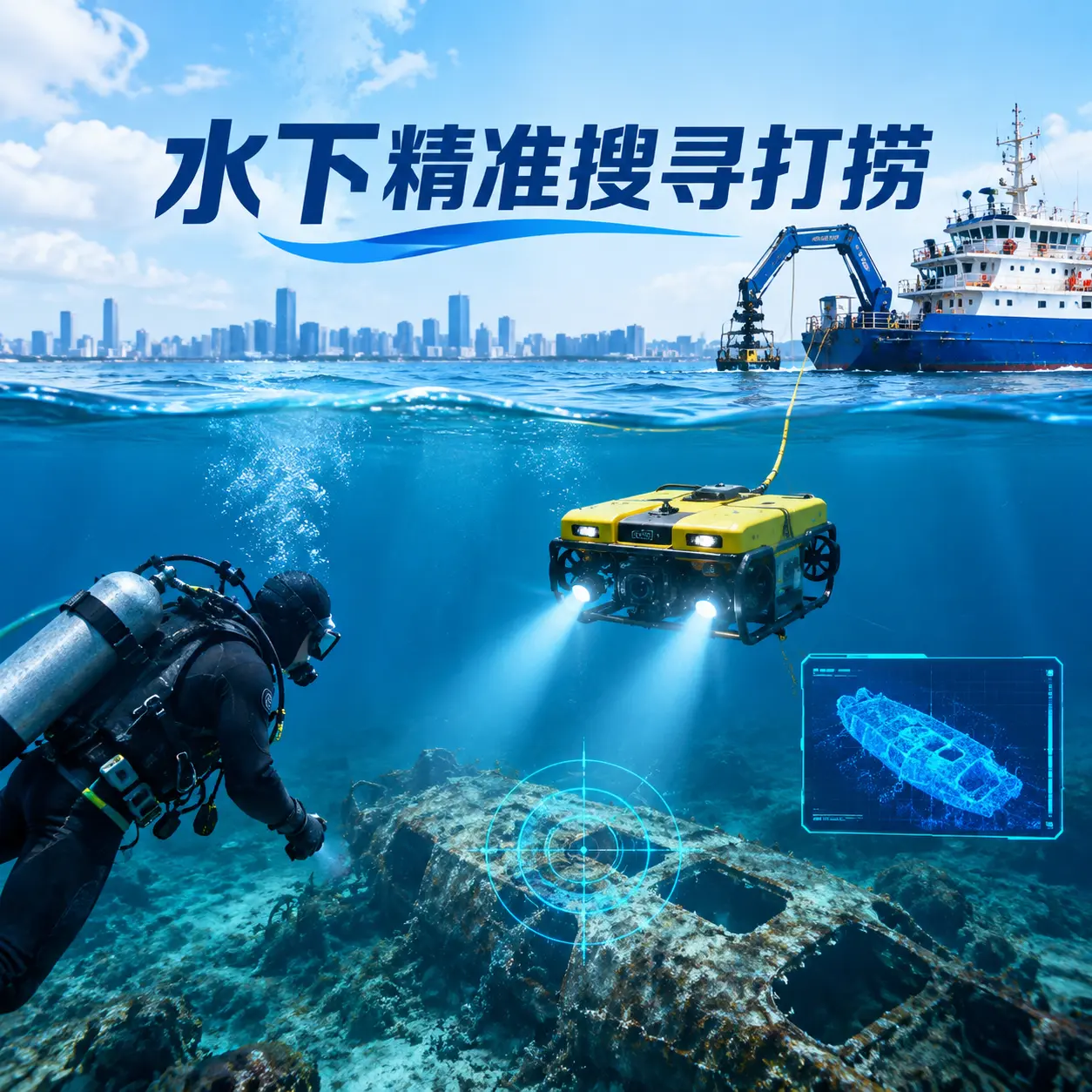 达拉特旗水下精准搜寻打捞